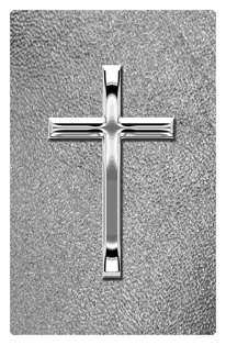 DF35T 510 SL SH SL Silver Single Cross Shimmer Silver Background